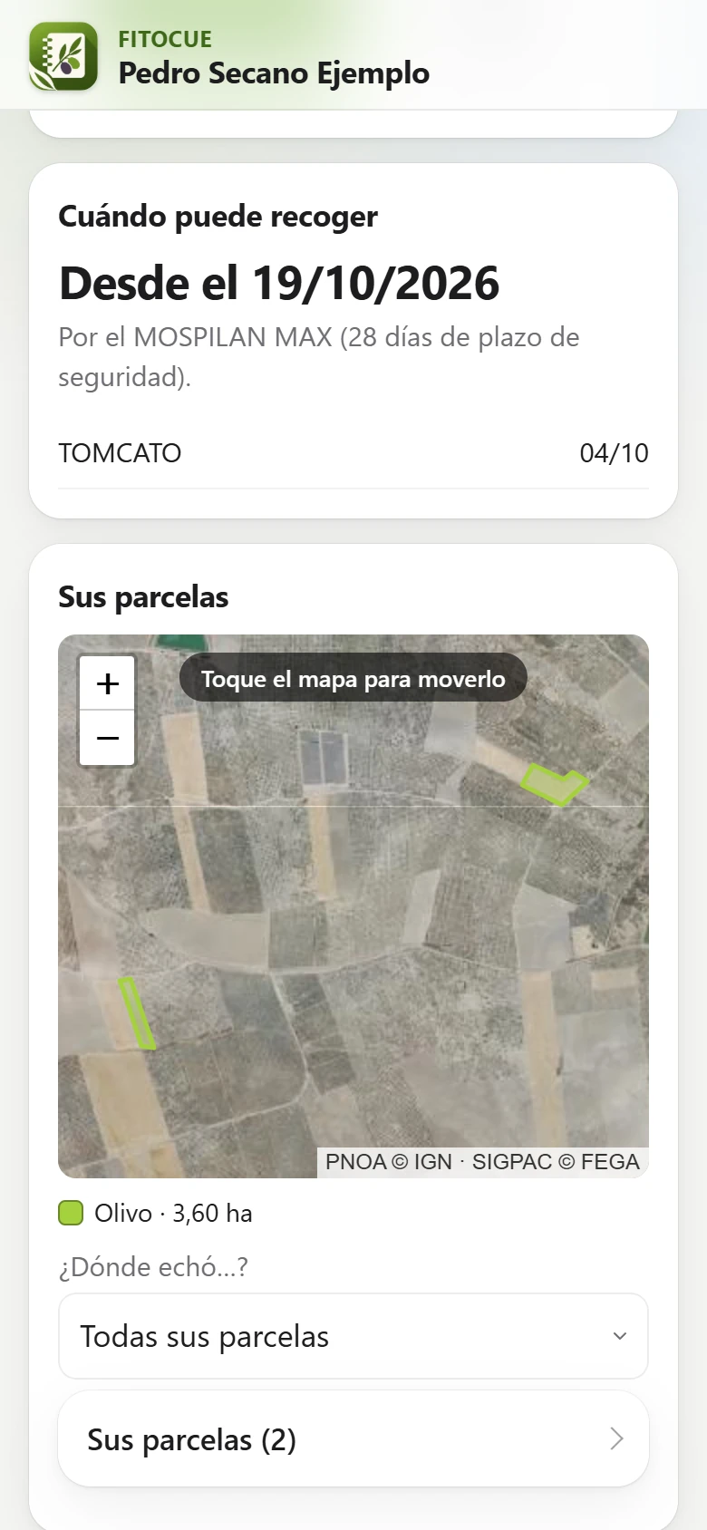 «Cuándo puede recoger»: desde el 19/10/2026, por el plazo de seguridad